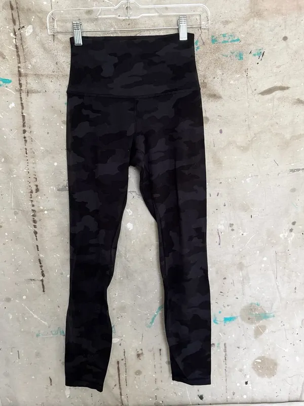 Lululemon Align Pant II 25", Heritage 365 Camo Deep Coal Multi - Image 2