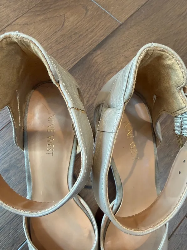 Nine West Wedge Ankle-Strap Sandals in Taupe - C16-026 - Image 2