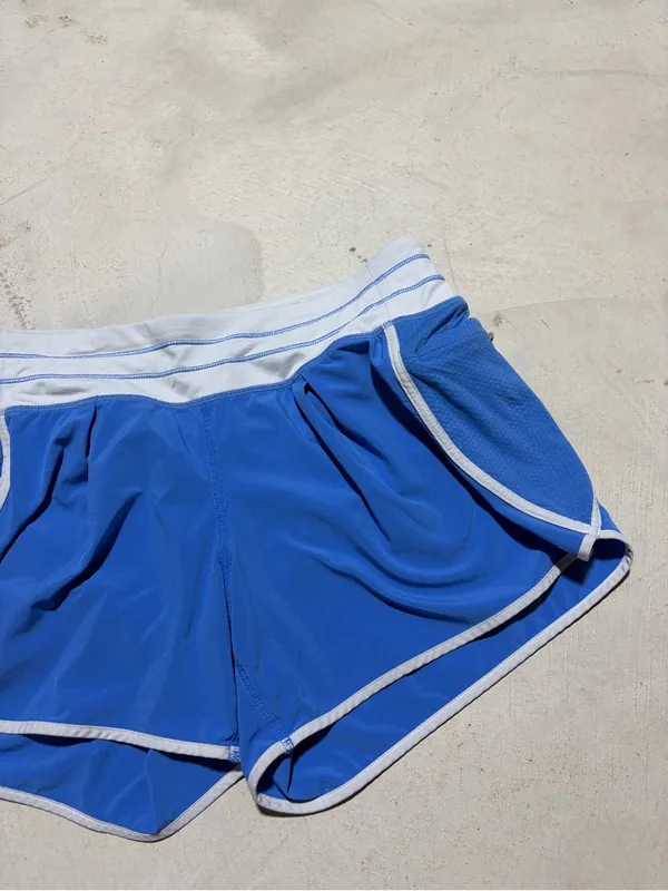Lululemon Active Running Shorts Blue 6 - Image 3