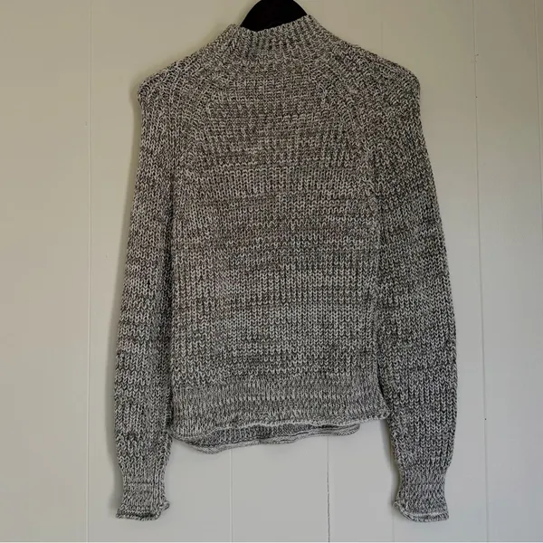 MADEWELL Marled Cotton Mock Neck Sweater Medium - Image 5