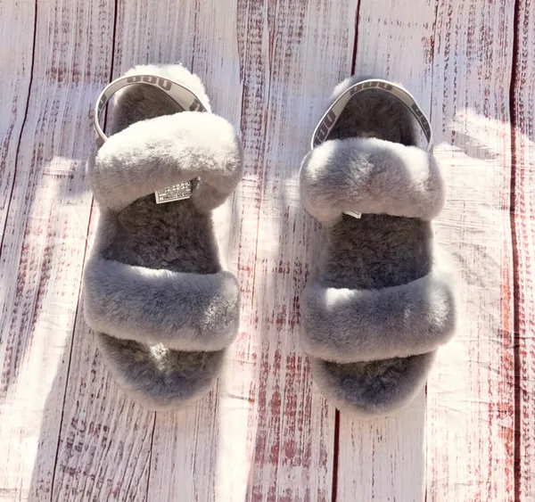 UGG oh yeah slides fuzzy wool Slippers 8 - Image 5