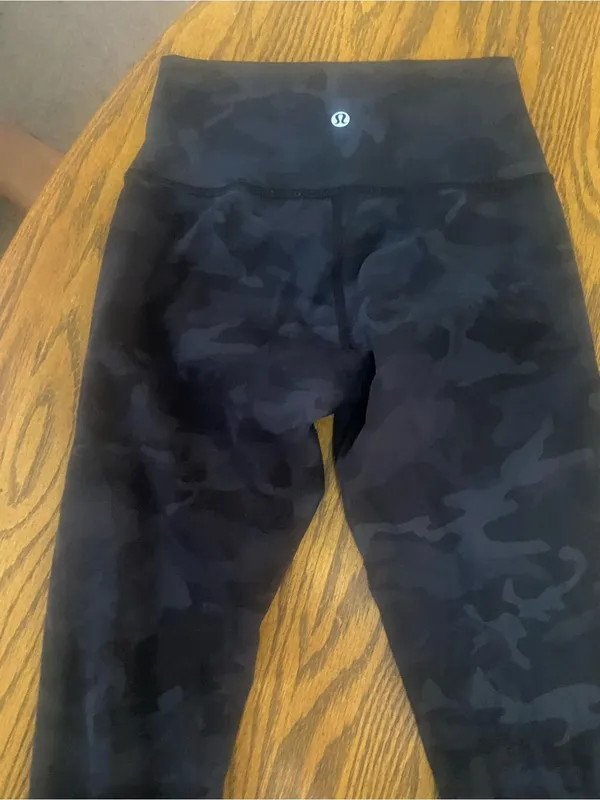 lululemon athletica Black Performance leggings  with Logo - Image 3