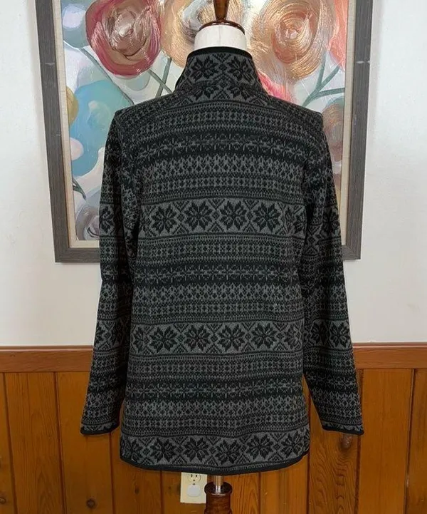 Awesome L.L. Bean Fair Isle Sweater Fleece! - Image 3