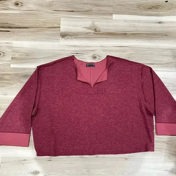 Urban Outfitters Jax Inside Out Ribbed Notch Neck Top Women’s 2XL - Image 2