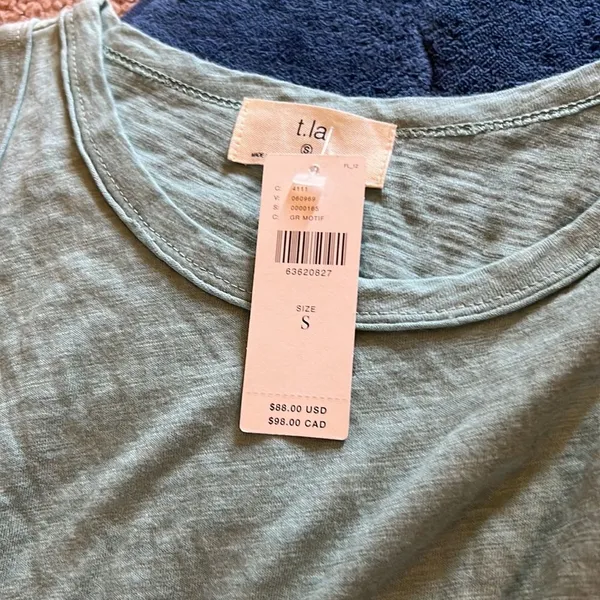 NWT Anthropologie t.la green‎ blouse small - Image 4