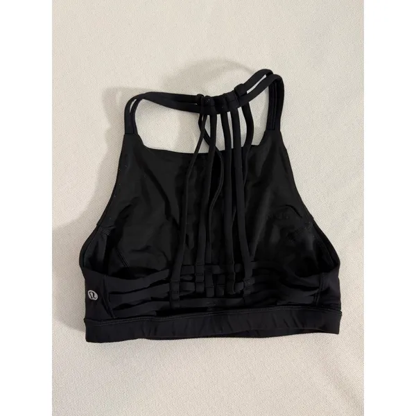 Lululemon Free to Be Moved Black Bra size 4 - Image 2