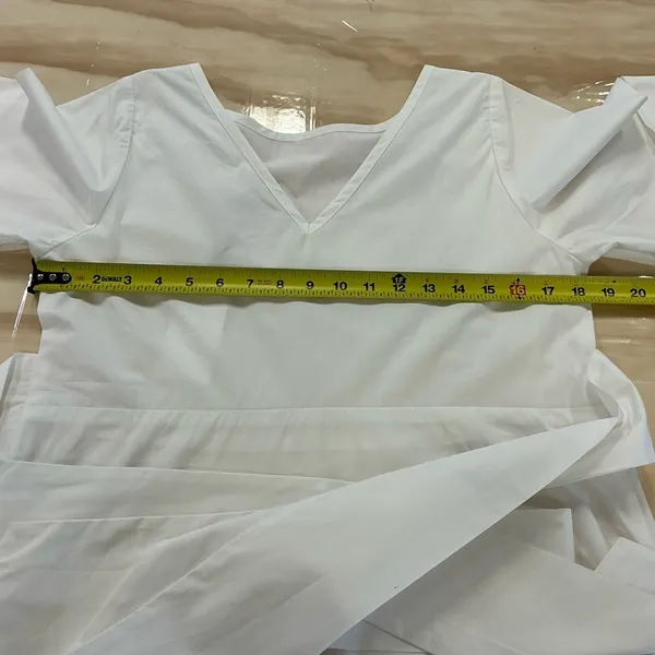 NWT M. Martin‎ Oversized Minimalist Belted Lightweight Cotton Midi Dress Sz 2 - Image 11