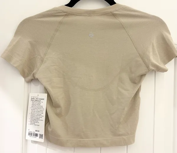 Lululemon Swiftly Tech Cropped Short Sleeve 2.0 - Image 3