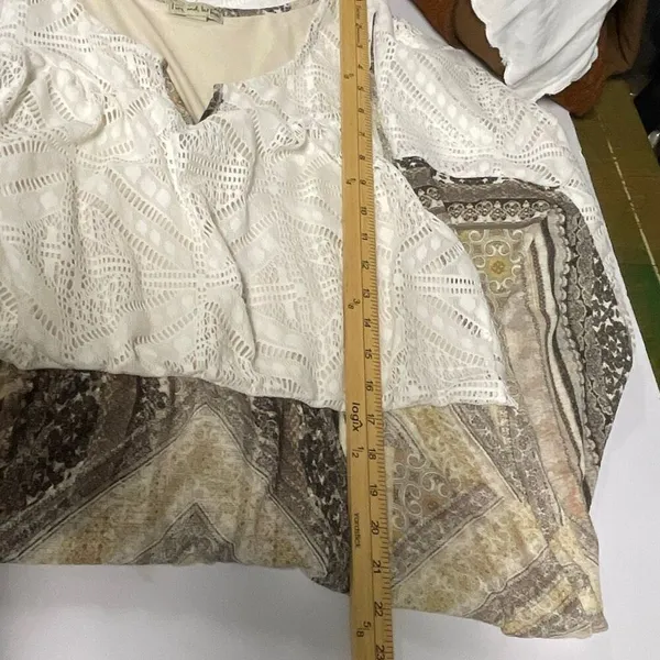 Live and let Live size XL maxi lace Asymmetrical hem - Image 7