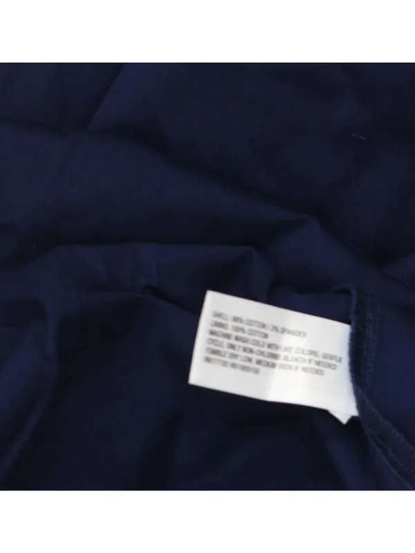 A New Day Cotton Sleeveless Adjustable Strap Open Back Maxi Dress Navy Blue XL - Image 4