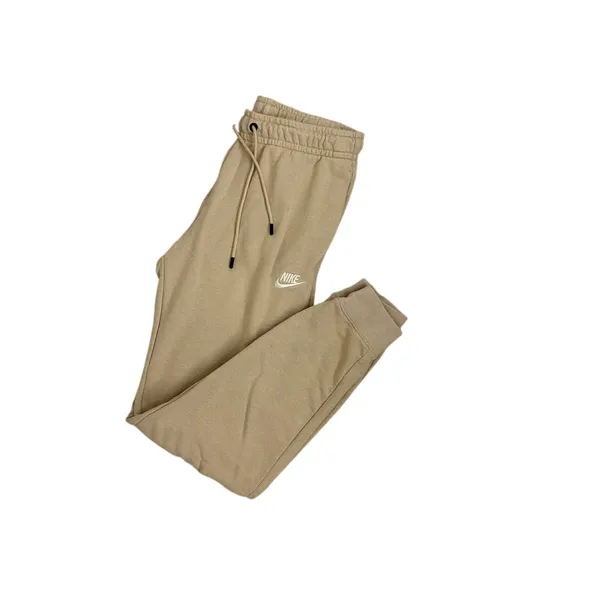 Nike Sportswear Club Fleece Mid Rise Joggers Beige Tan Sweatpants Small - Image 3
