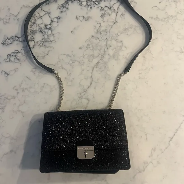 Kate Spade Sunset Lane Eden in Black Glitter Crossbody Purse $249 - Image 7