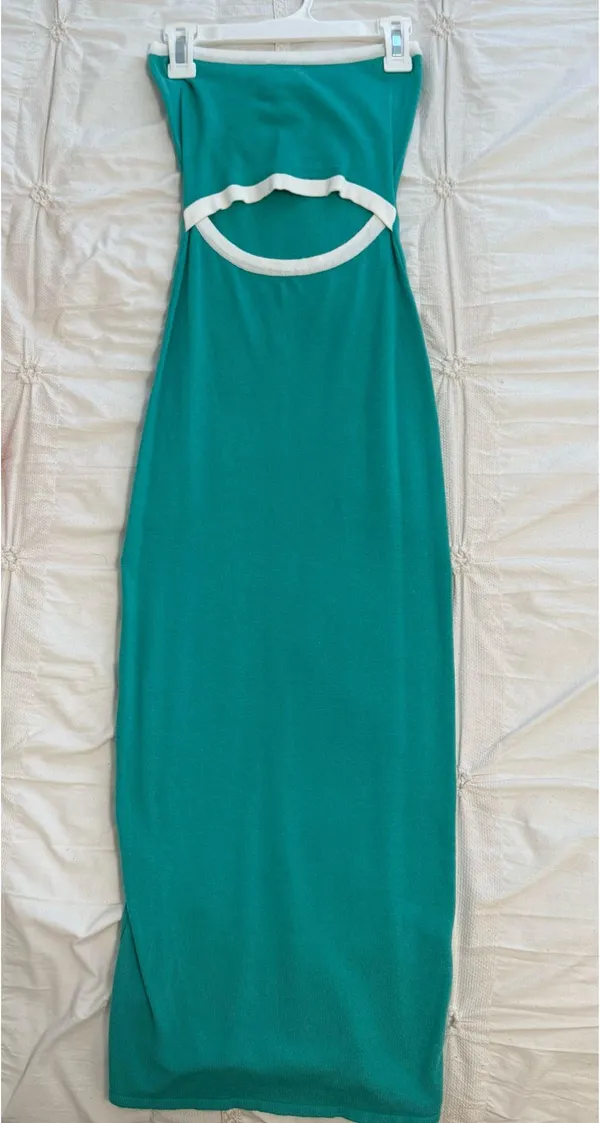 Morning Mist Hello Molly My Sunrise Midi Dress in Green - Image 2