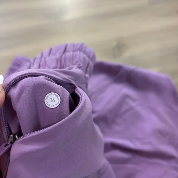 Lululemon Track That Mid-Rise Lined Short 5" Wisteria Purple Women Size 14 - Image 3