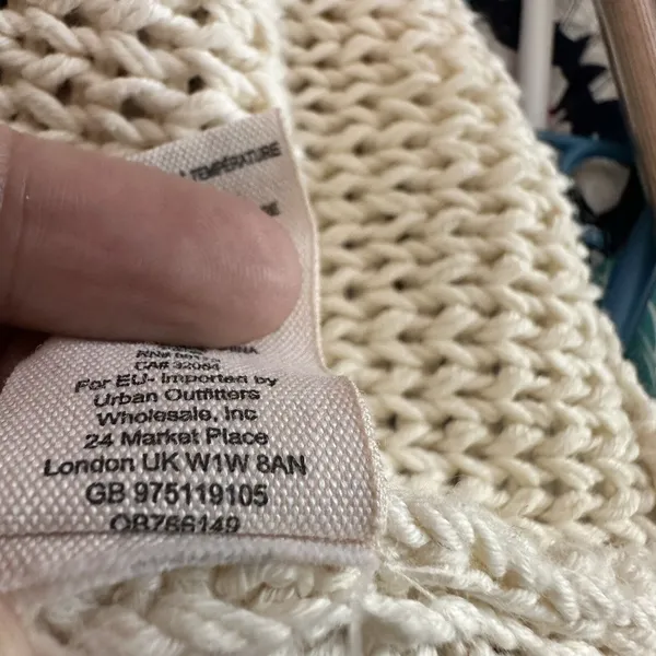 Free People Wouldn't Knit Be Nice L LongLine Ivory open front Cardigan - Image 9