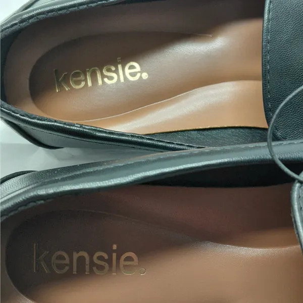 Kensie Womens Penny Loafers Size 9 Black Preppy Academia Office Chic Flats - Image 5