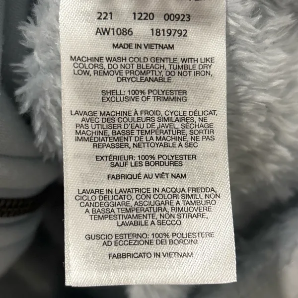 Columbia Women’s Plus Size Fire Side II Sherpa Full Zip Size 1X Light Blue EUC - Image 6