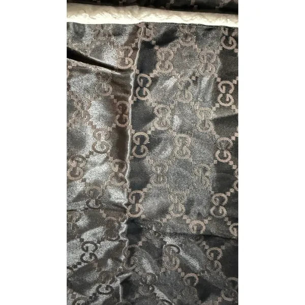 Gucci Dark Brown GG Monogram Satin Drawstring Dust Bags Set of 3 Luxury Storage - Image 3