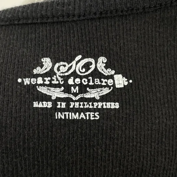 Basic Y2K Black Beater Tank 00s Ribbed Cotton Solid Layering Minimal Masc Size M Size M - Image 5