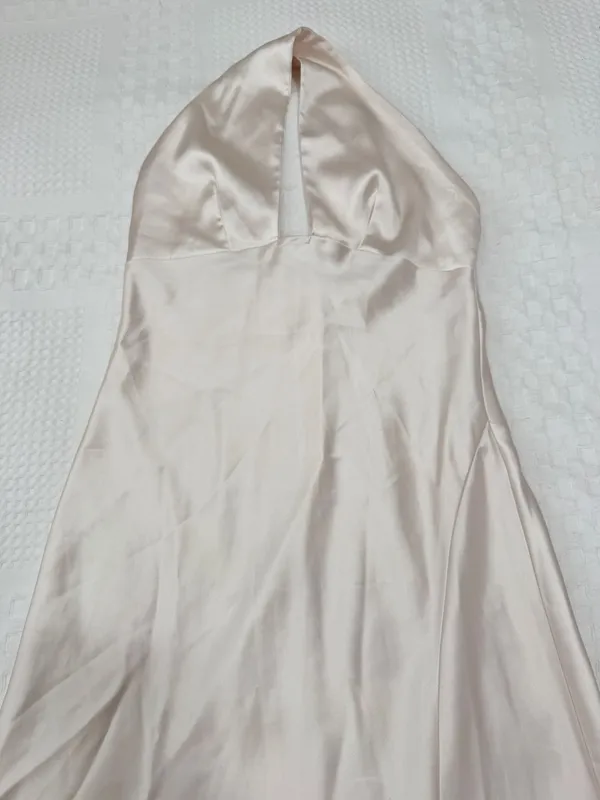 Off white silky dress Size XS - Image 10