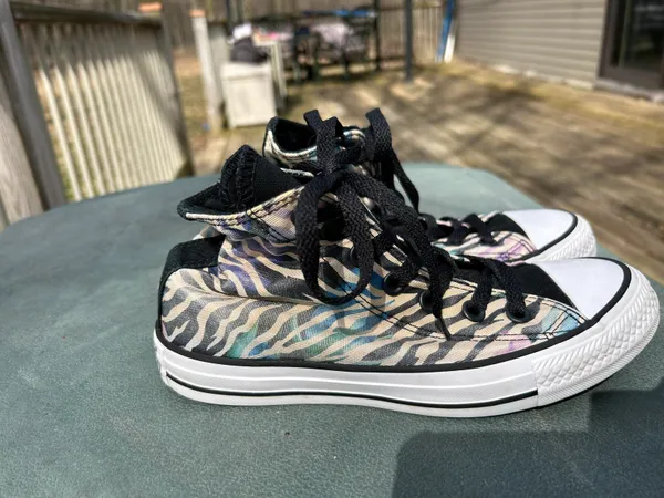 Colorful Zebra Print Chuck Taylor All Stars - Image 2