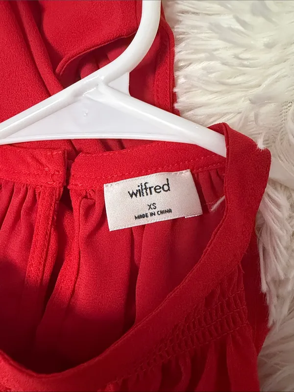 Wilfred Red Halter-Style Sleeveless Dress - Image 3