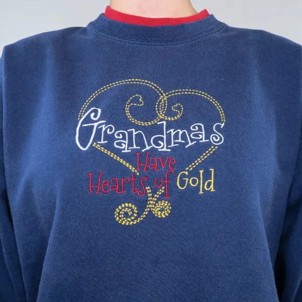 Vintage 90s Grandmas Have Hearts of Gold Sweatshirt - Image 3