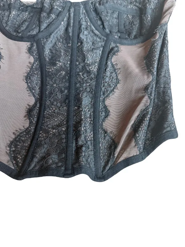 Urban Outfitters Out From Under Modern Love Corset Top Shirt Blouse Size Small - Image 5
