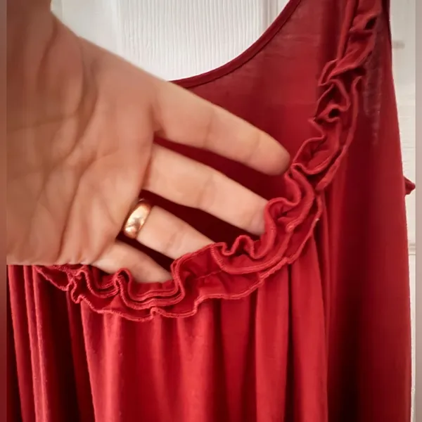 Nordstrom Tank‎ Dress Size Large Burnt Red NWT - Image 5