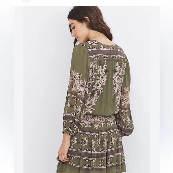 Free People Moonlight Drive Green Tunic Dress - Image 3