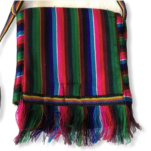 Toni Boho Gypsy Festival Rainbow Fringe Crossbody Bag - Image 2