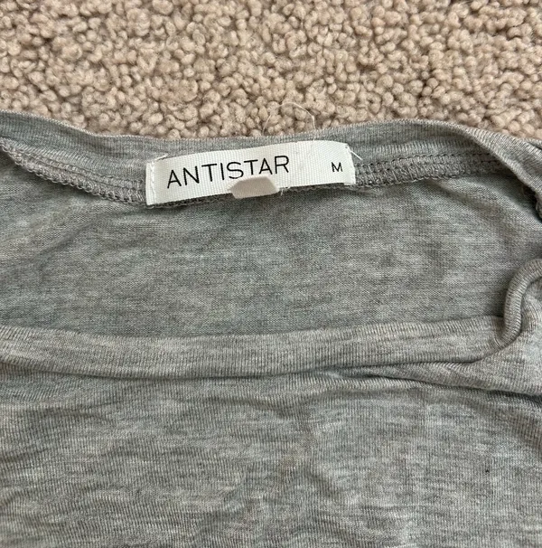 Gray Cropped Long Sleeve Size M - Image 2