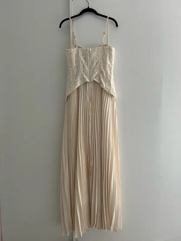 Daniella Lace Corset Pleated Maxi Dress - Image 2