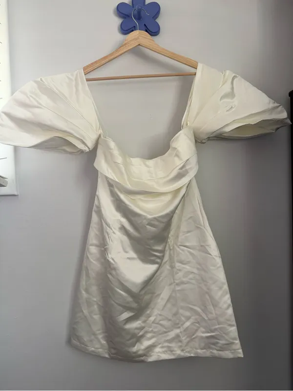 Petal & Pup US 16 NEW Nisha Strapless Mini Dress White Bridal Classy Chic - Image 2