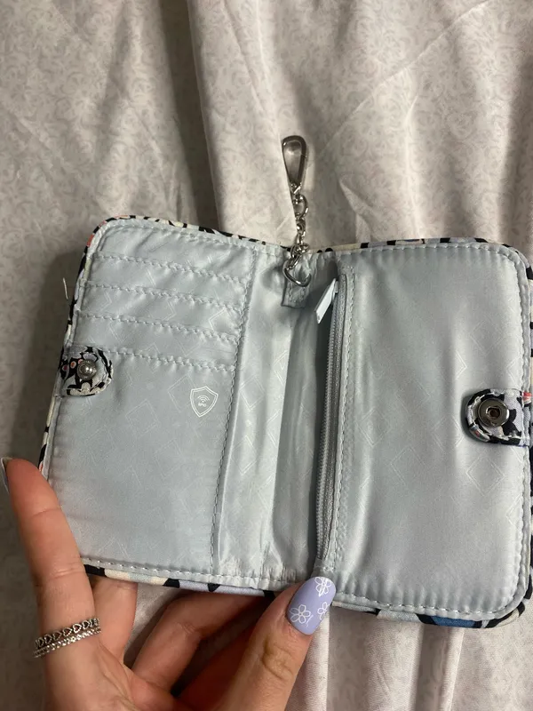 Vera Bradley blue and pink floral wallet - Image 2
