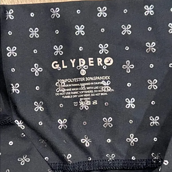 Glyder Black and silver  Patterned‎ Bike Shorts medium - Image 3