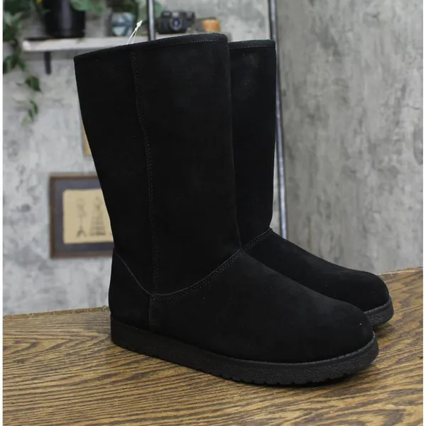 NWT Universal Thread Womens Sarah Suede Shearling Winter Boots 91467407 Black 7M - Image 4