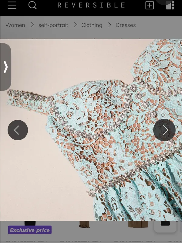 Self Portrait corded lace off shoulder dress NWT - Image 6