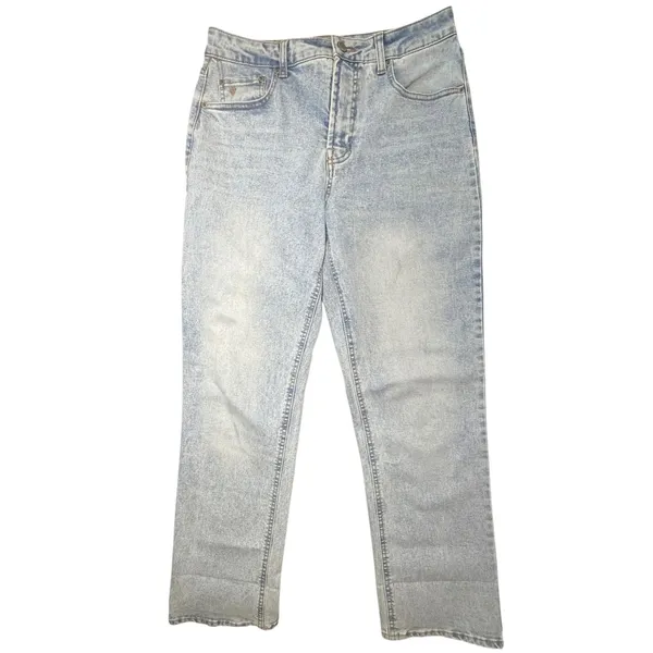 Frye Womens Light Wash Straight Leg High Rise Denim Jeans Size‎ 4/27 Light Blue - Image 2