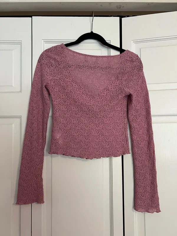 Kimchi Blue lace long sleeve top - Image 4