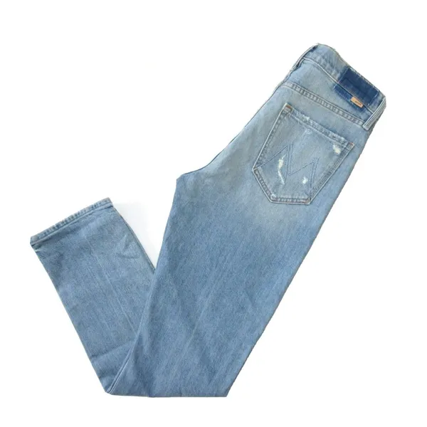 NWT Mother Superior The Huffy Skimp in Rope's End Destroyed Jeans 27 - Image 10