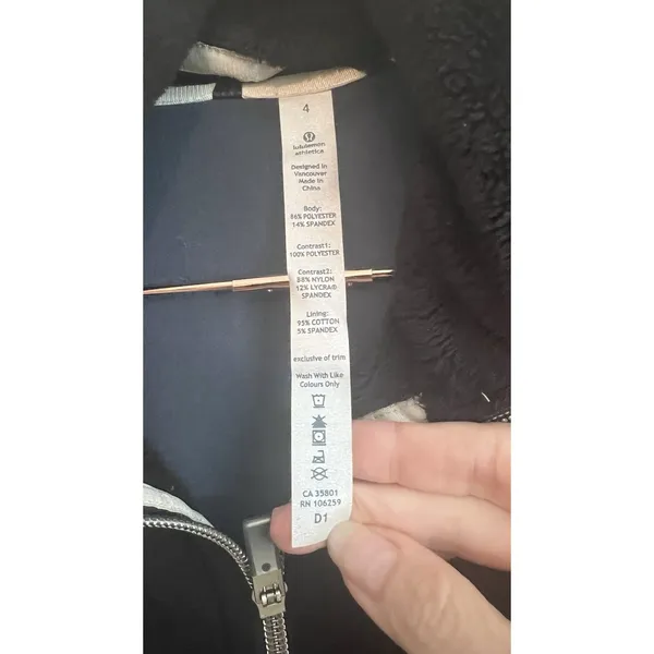 Lululemon Uba Hoodie Softshell Limited Edition Inkwell/black (navy) Size‎ 4 - Image 8
