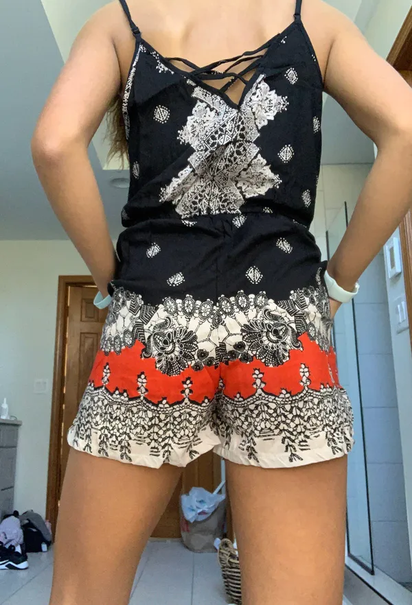 TJ Maxx Tribal Print Romper - Image 3