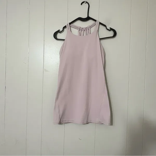 Lululemon Slide With Me Tank Light Support Porcelain Pink Size 4 - Image 3