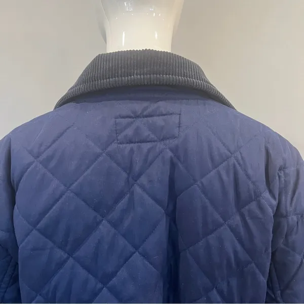 Hunting World New York Quilted Navy Jacket - Image 6
