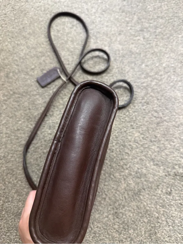 Vintage Coach Tango Flap Leather Small Crossbody Bag in Mahogany code 9049 - Image 3