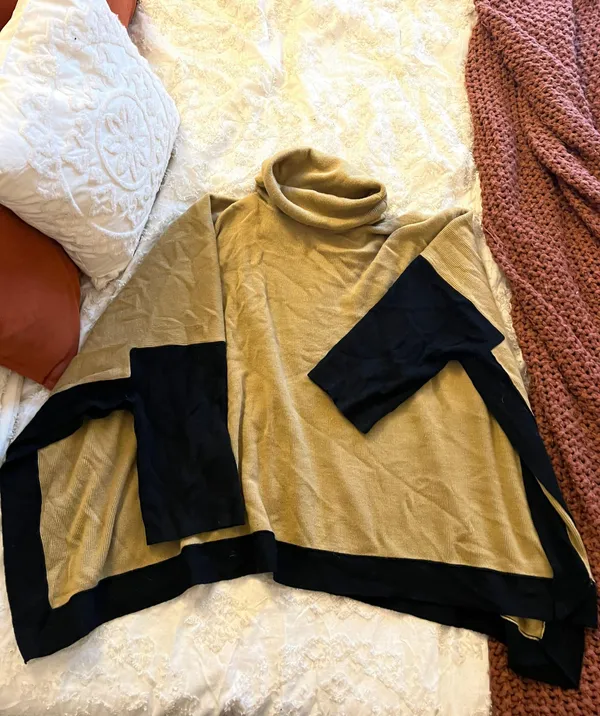 Susan Graver Turtleneck Poncho - Image 2