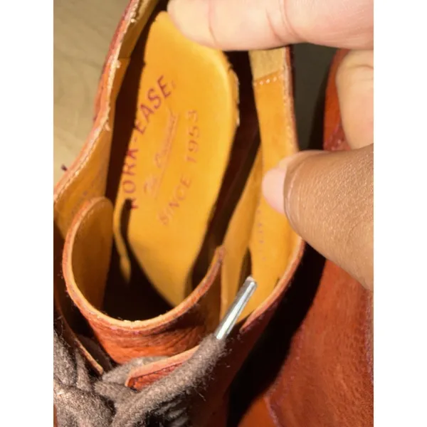 Kork Ease Chianne Brown Leather Lace Up‎ Oxford Wedge Size 8.5 F - Image 8