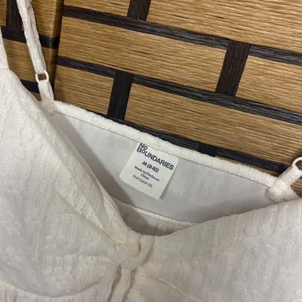 No Boundaries Ivory‎ Lace Cami Size Medium - Image 5