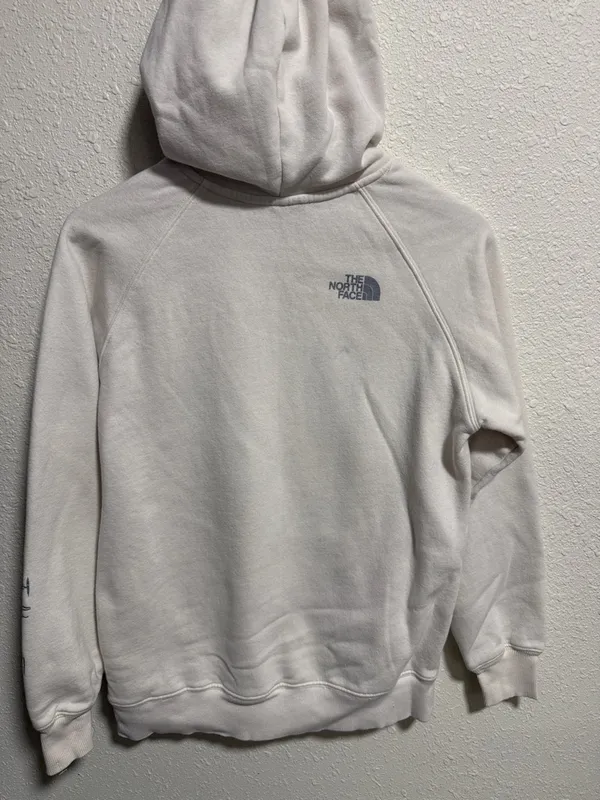 The North Face Womens Cream Never Stop Exploring Graphic Hoodie Sweatshirt Small - Image 11
